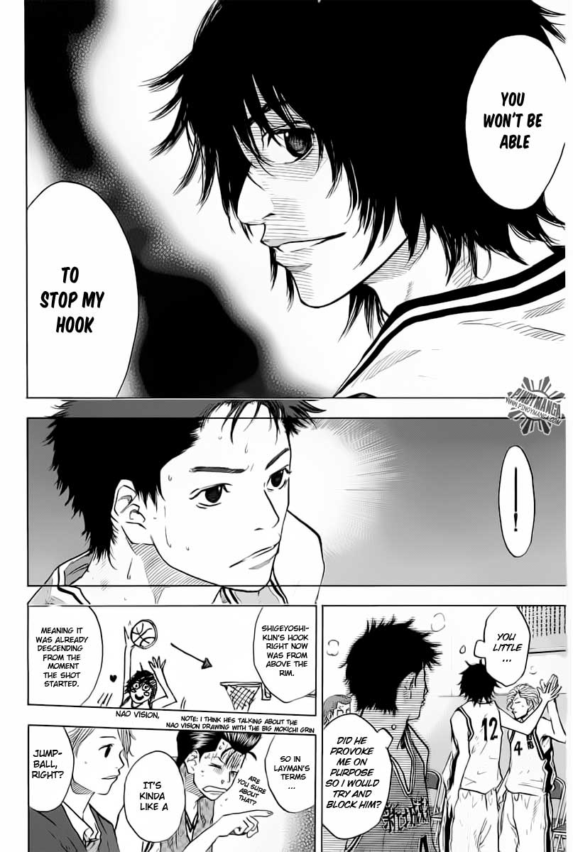 Ahiru no Sora Chapter 75.2 page 14 - Chapter 75 v2 : The Hard Play