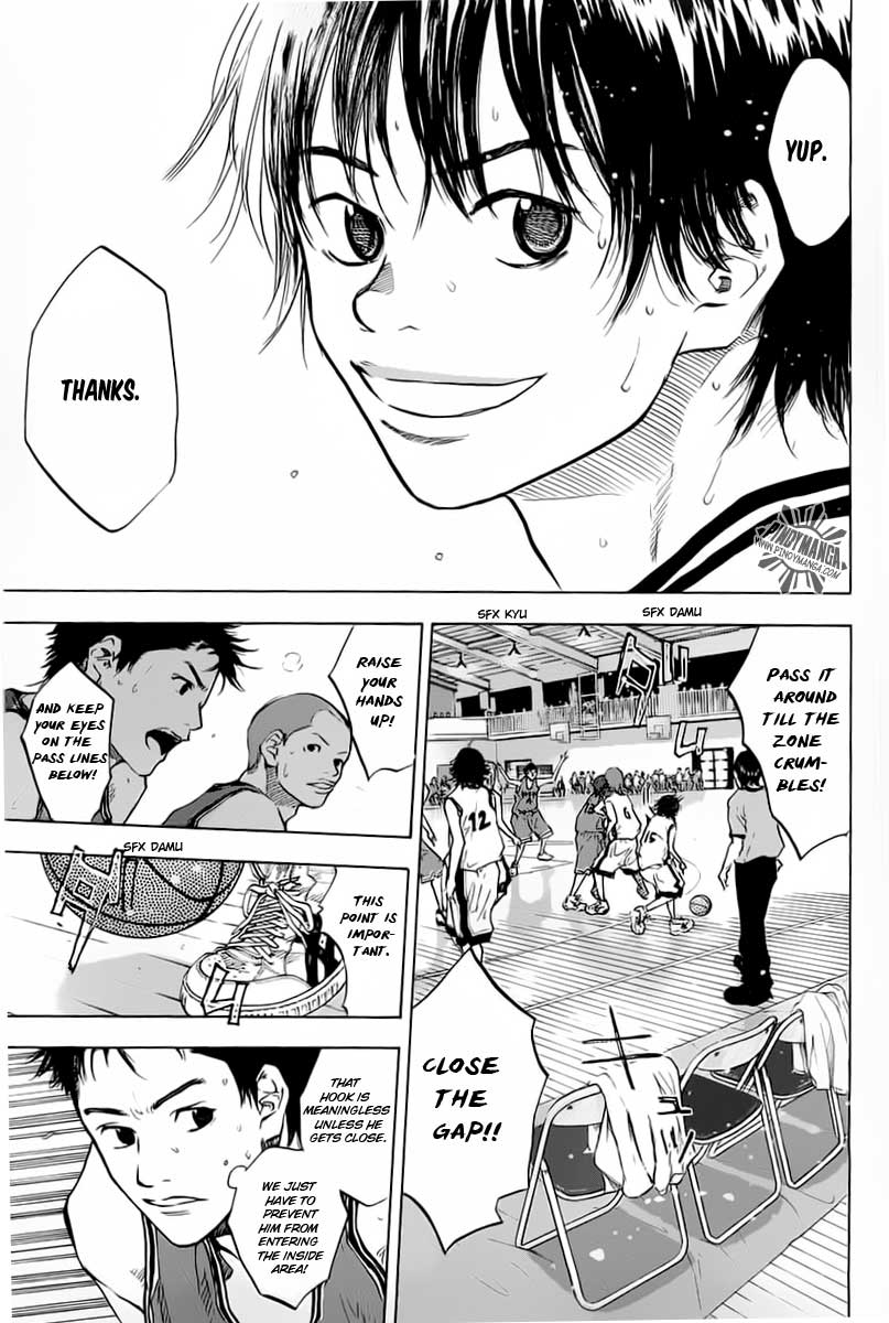 Ahiru no Sora Chapter 75.2 page 19 - Chapter 75 v2 : The Hard Play