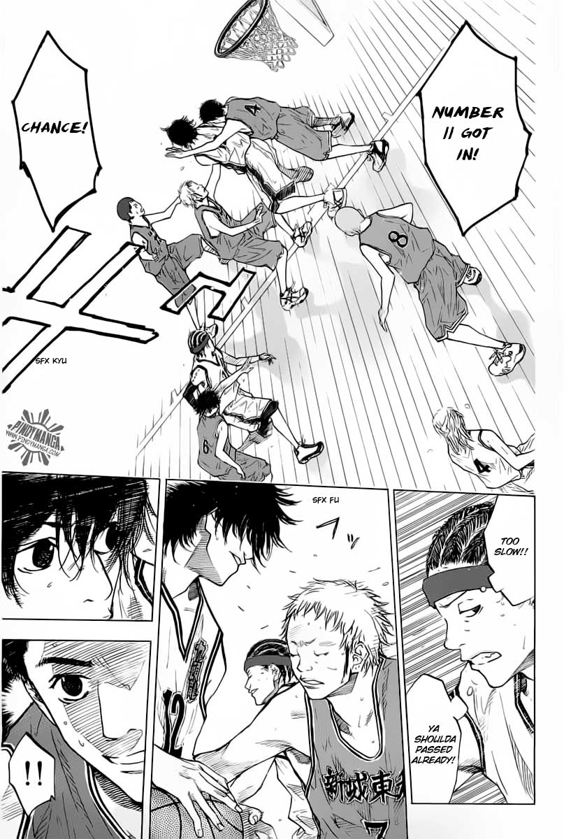 Ahiru no Sora Chapter 75.2 page 9 - Chapter 75 v2 : The Hard Play