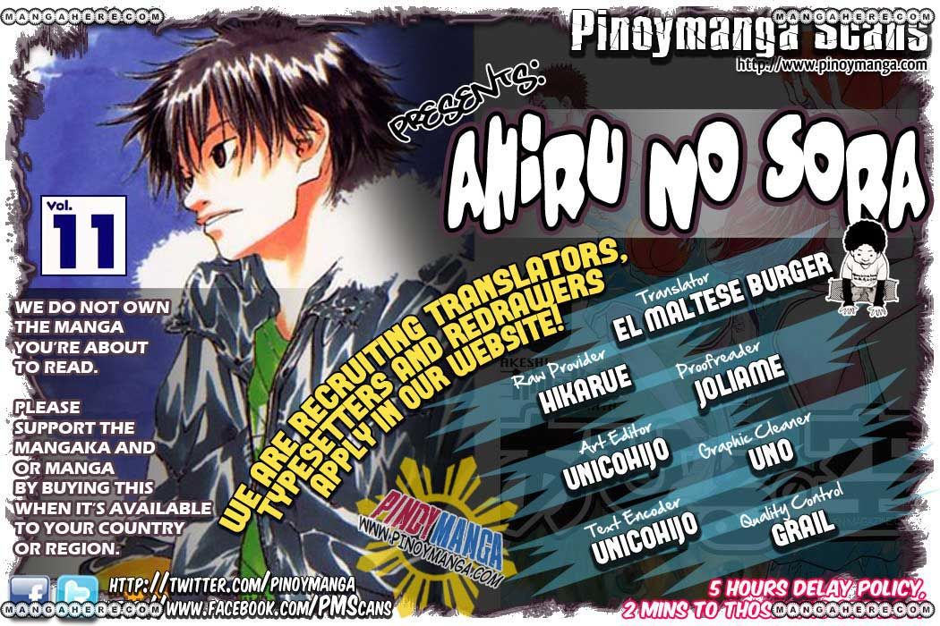 Ahiru no Sora Chapter 86 page 1 - Chapter 86 : Something to Protect 3