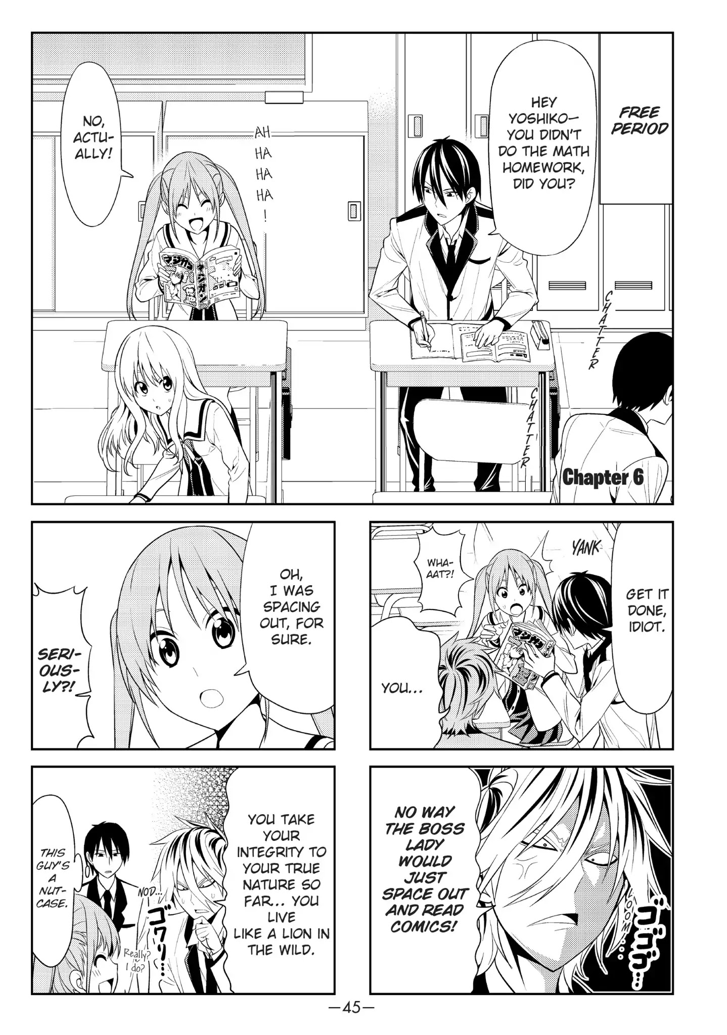 Aho Girl Chapter 6 page 1 - Chapter 6