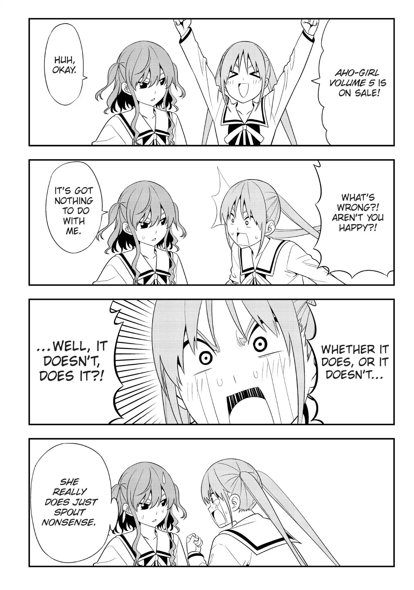 Aho Girl Chapter 85.5 page 22 - Vol.5 Special Edition: A Day in the Life of Dog