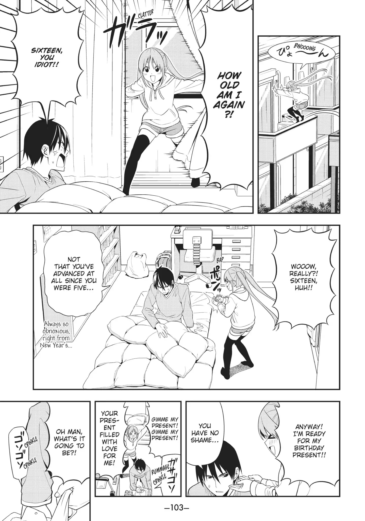 Aho Girl Chapter 94.5 page 3 - Vol.6 Special Edition: New Year's, a Birthday, and Yoshiko