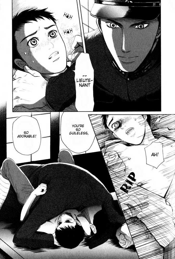 Aigan Shounen Chapter 5 page 43 - Chapter 5 : Burning Love Sakura & Fallen Army Dog: Moment of Encounter