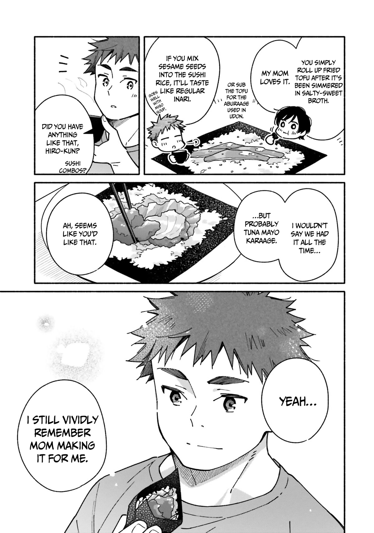 Aikagi-kun to Shiawase Gohan Chapter 13 page 12 - Chapter 13: Hand-Rolled Sushi with the Two of Us