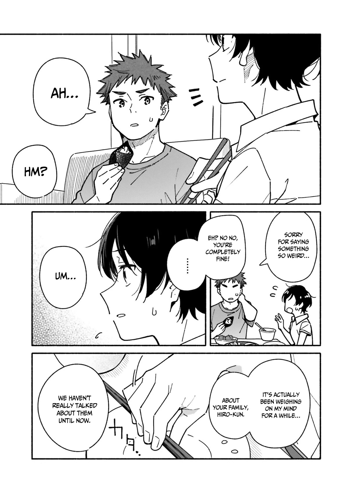 Aikagi-kun to Shiawase Gohan Chapter 13 page 14 - Chapter 13: Hand-Rolled Sushi with the Two of Us