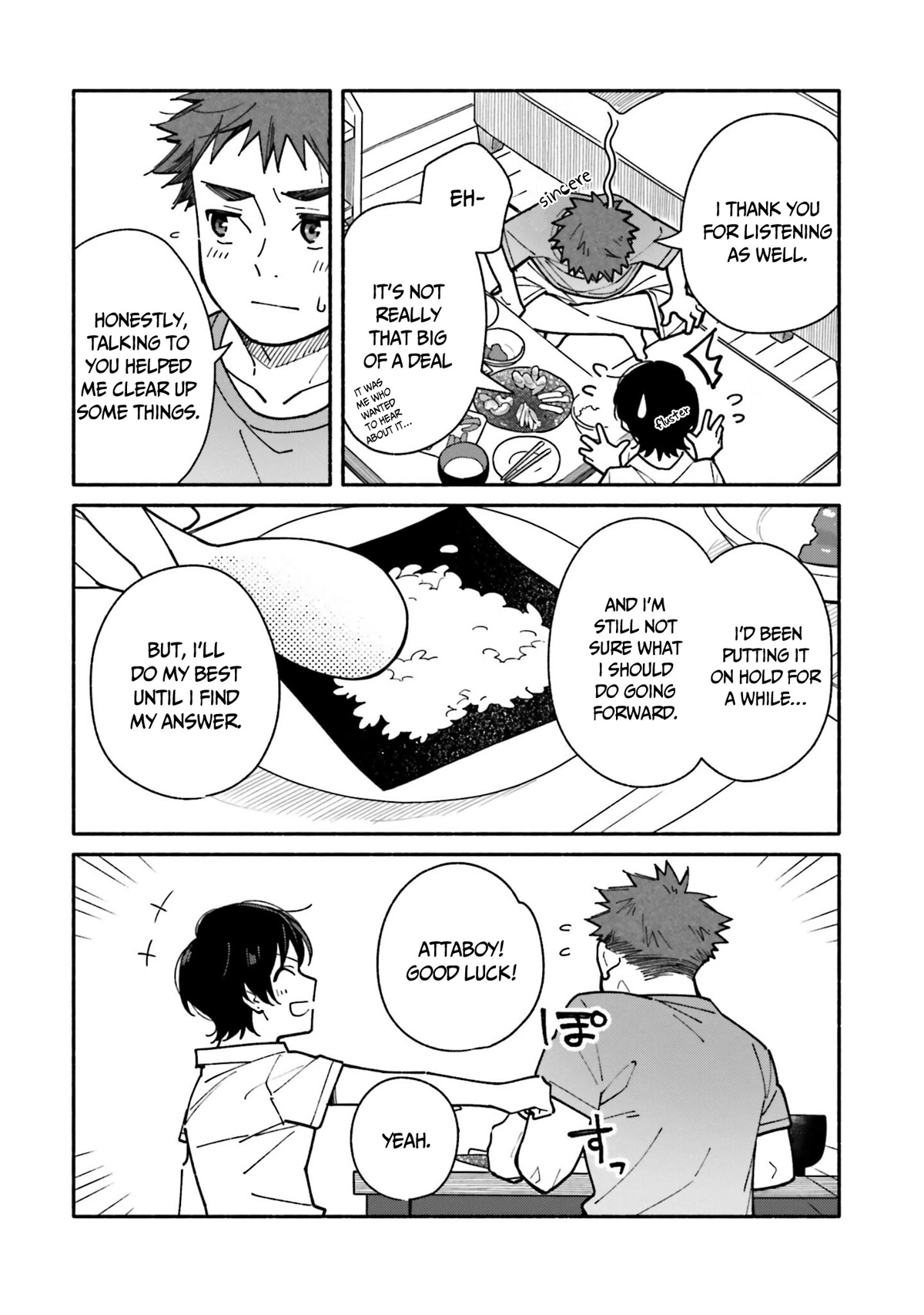Aikagi-kun to Shiawase Gohan Chapter 13 page 21 - Chapter 13: Hand-Rolled Sushi with the Two of Us