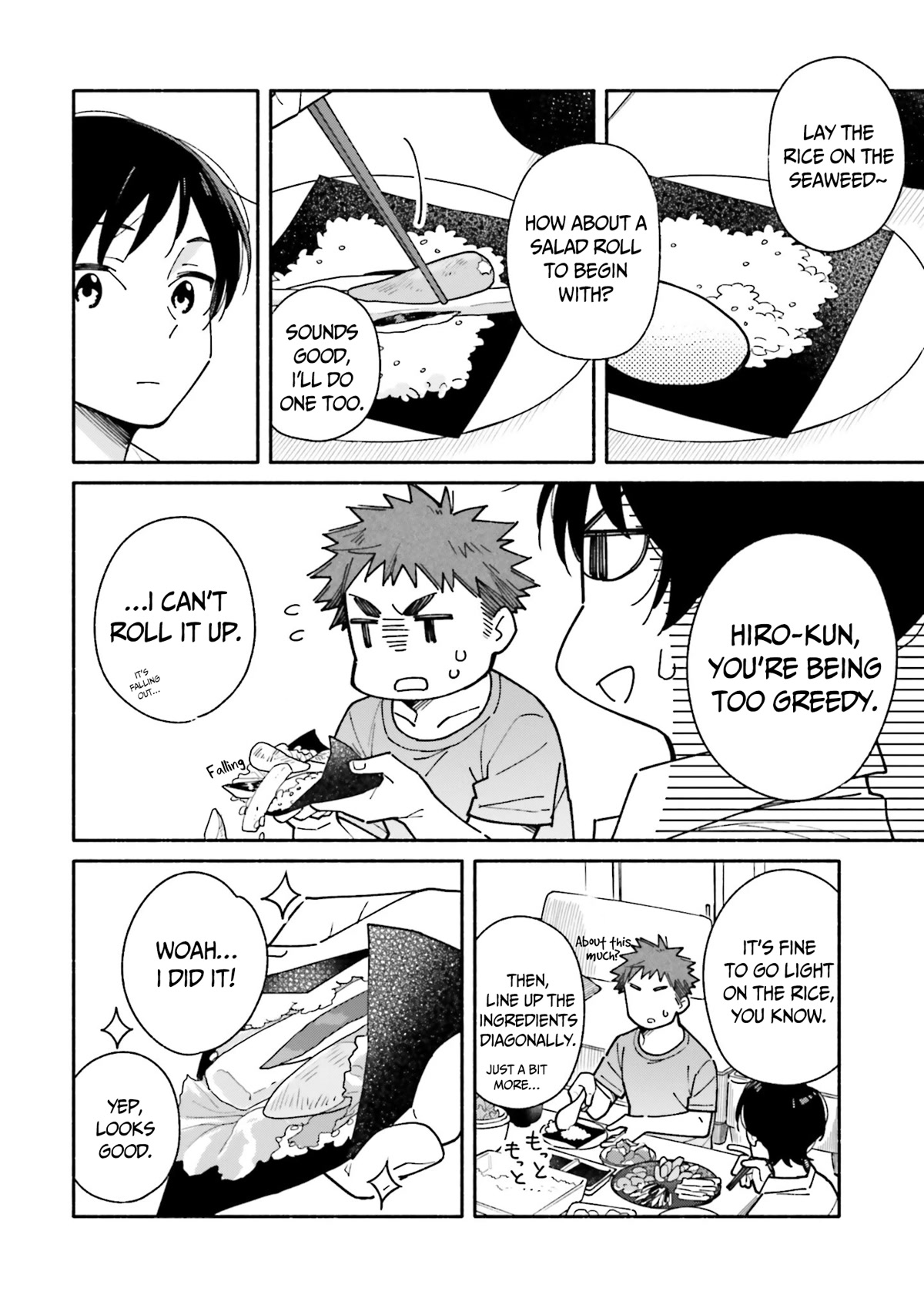 Aikagi-kun to Shiawase Gohan Chapter 13 page 9 - Chapter 13: Hand-Rolled Sushi with the Two of Us