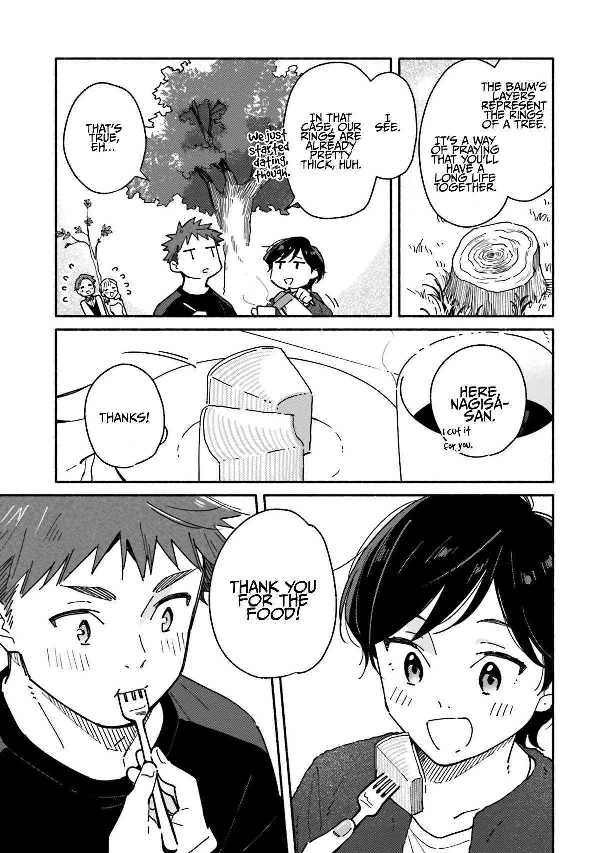 Aikagi-kun to Shiawase Gohan Chapter 25 page 10 - Chapter 25: Baumkuchen for Two