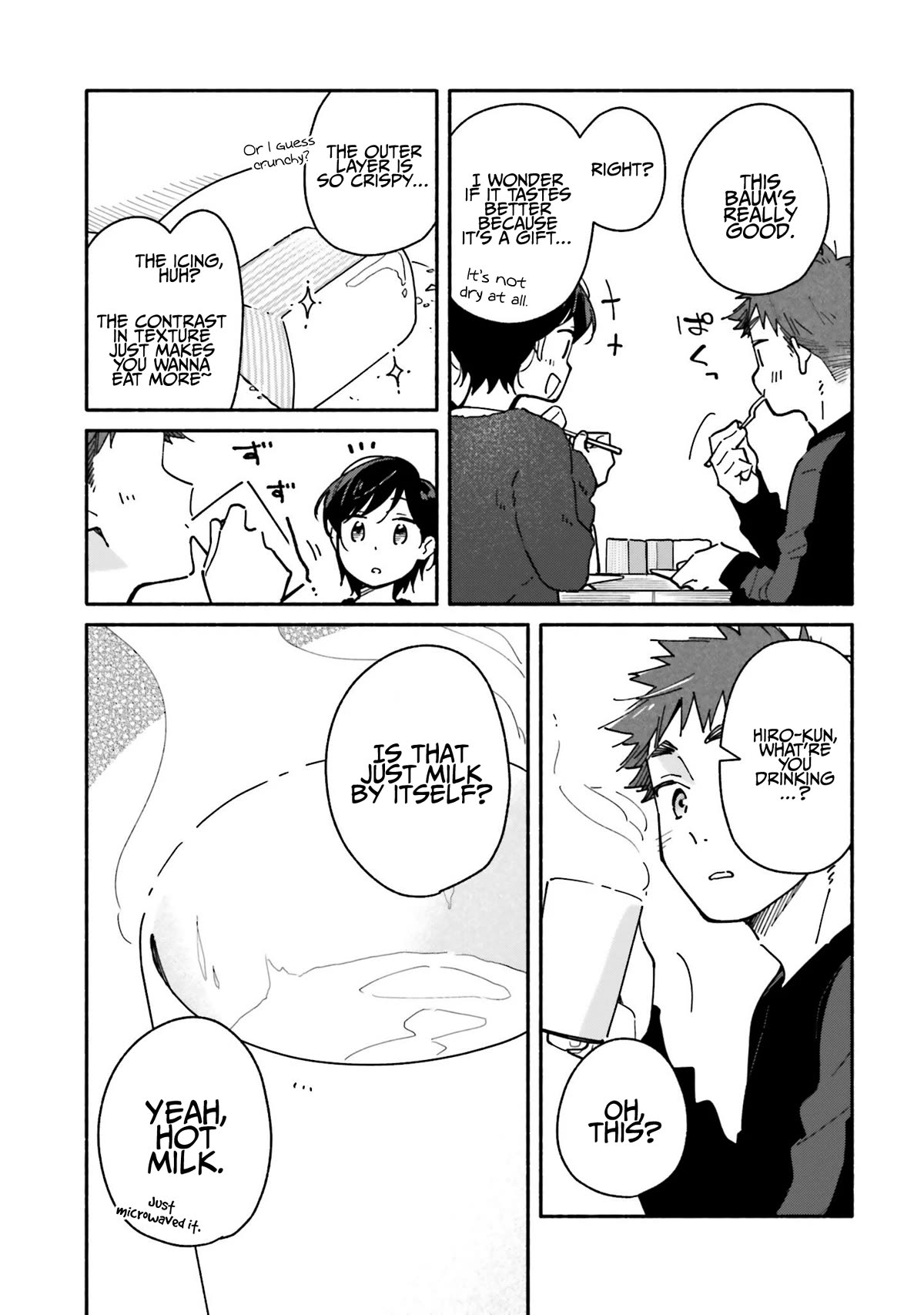 Aikagi-kun to Shiawase Gohan Chapter 25 page 12 - Chapter 25: Baumkuchen for Two