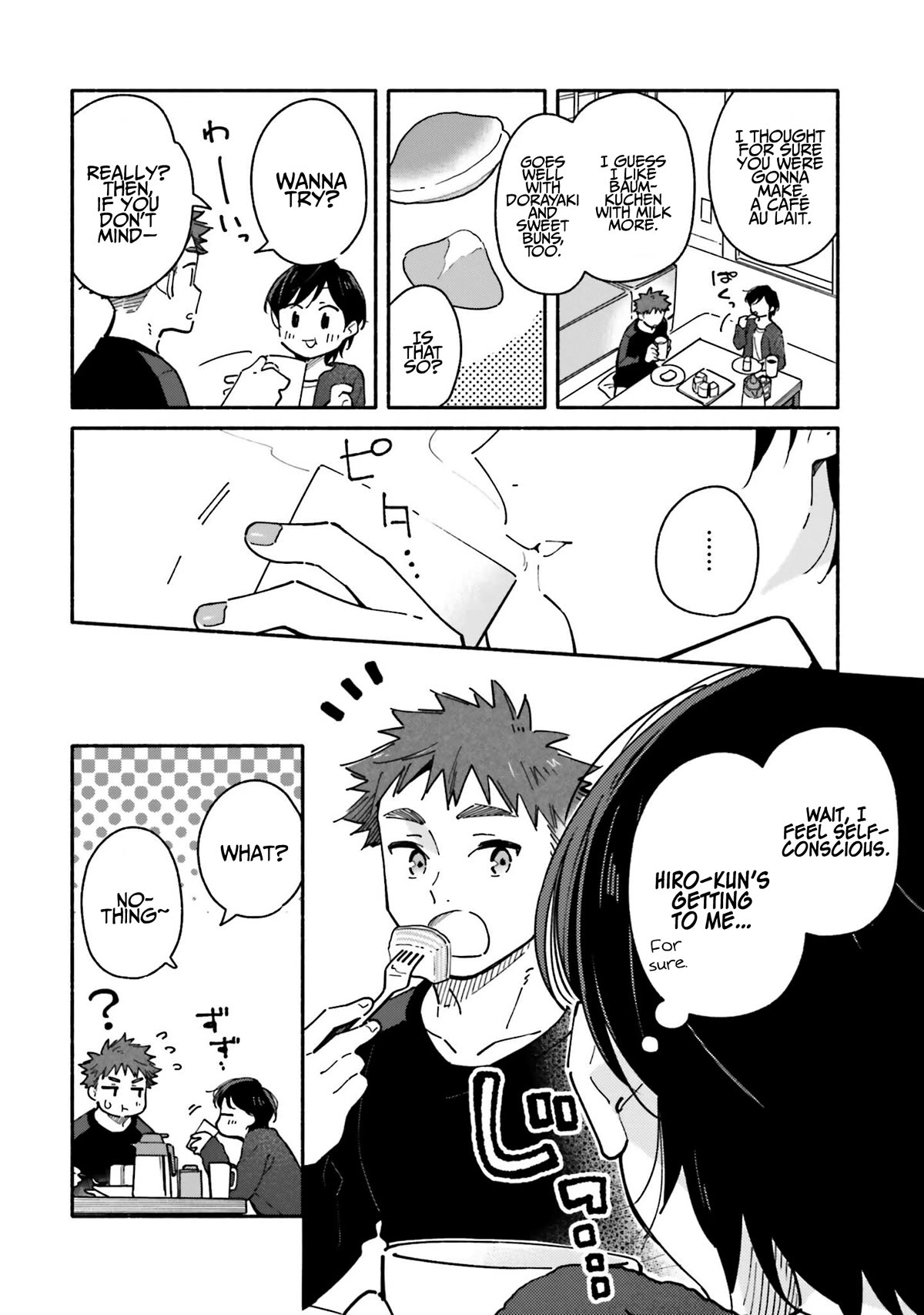 Aikagi-kun to Shiawase Gohan Chapter 25 page 13 - Chapter 25: Baumkuchen for Two