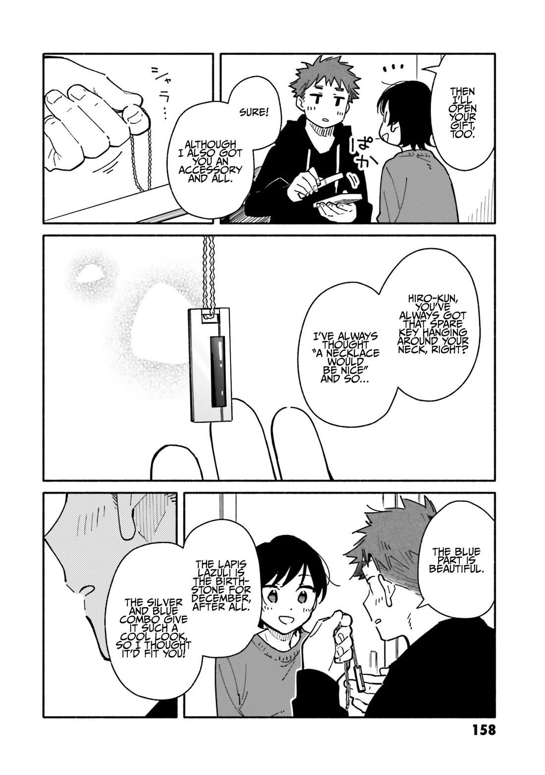Aikagi-kun to Shiawase Gohan Chapter 27.5 page 4 - Chapter 27.5: Gift