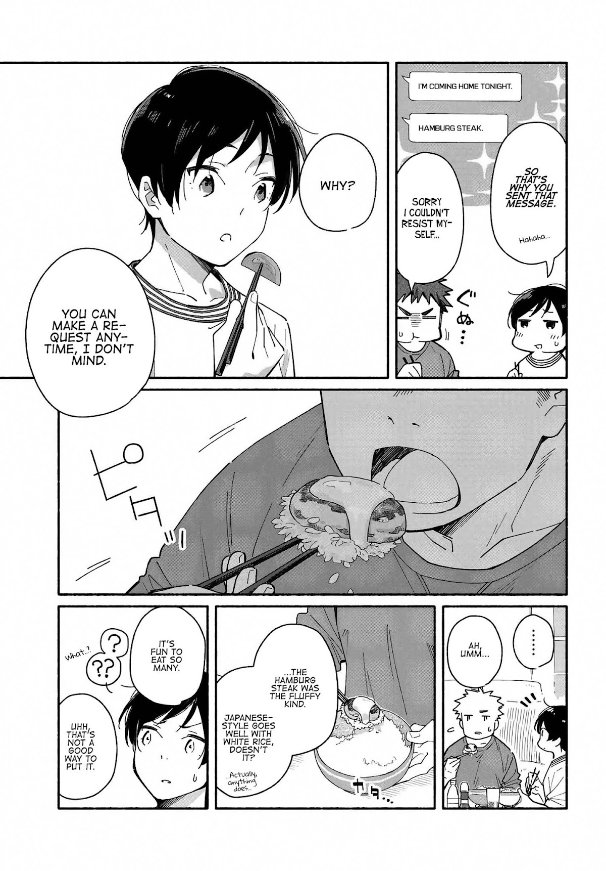 Aikagi-kun to Shiawase Gohan Chapter 3 page 13 - Chapter 3: I Want to Eat Hamburg Steak