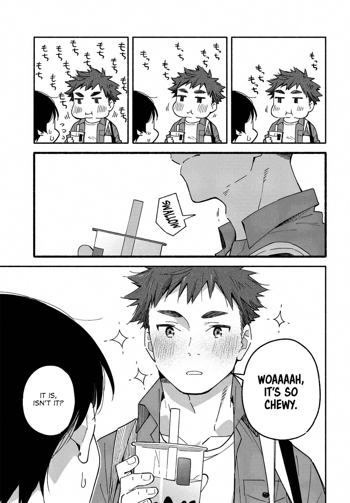 Aikagi-kun to Shiawase Gohan Chapter 4 page 13 - Chapter 4: Bag Holder and Bubble Tea
