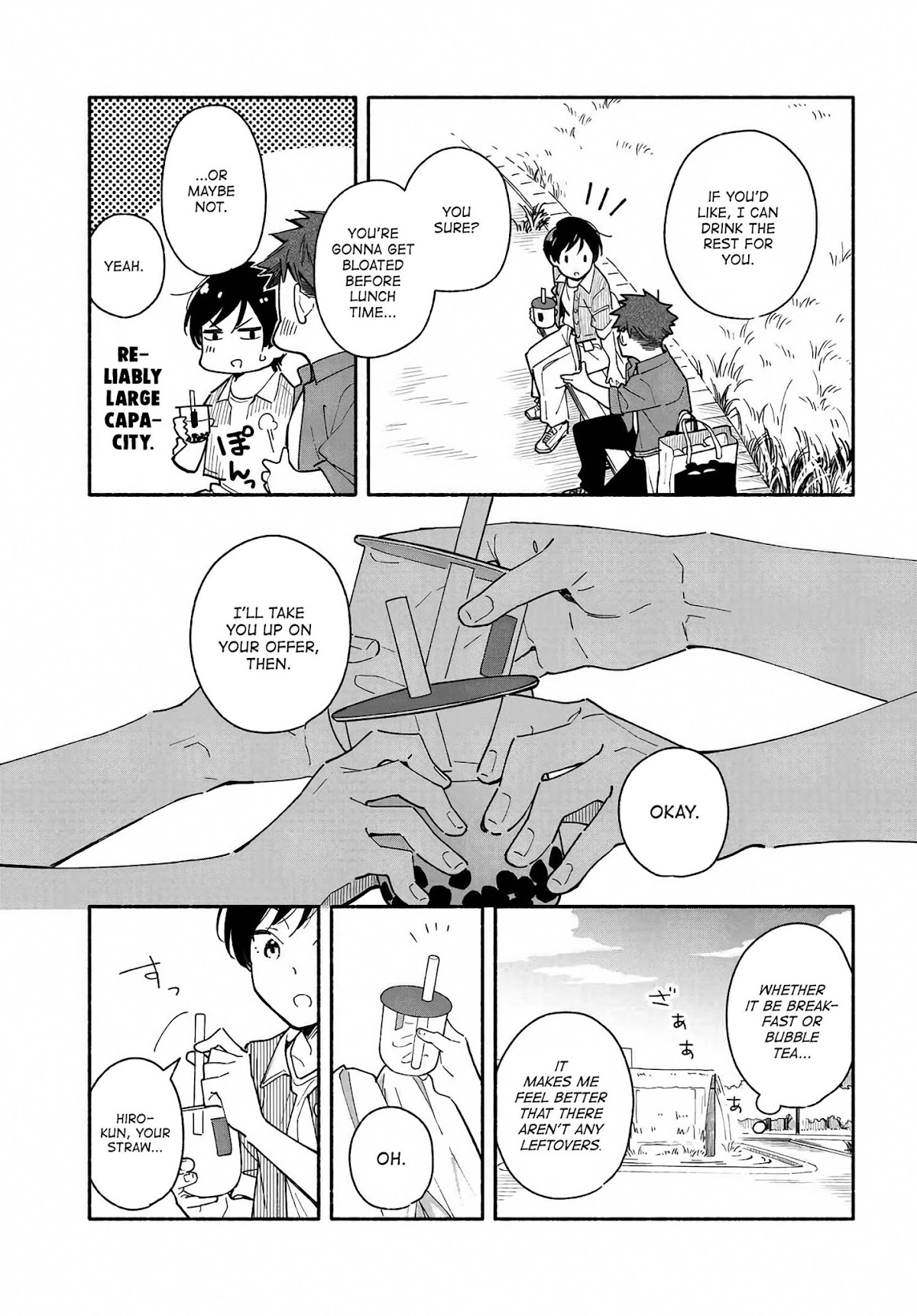 Aikagi-kun to Shiawase Gohan Chapter 4 page 17 - Chapter 4: Bag Holder and Bubble Tea