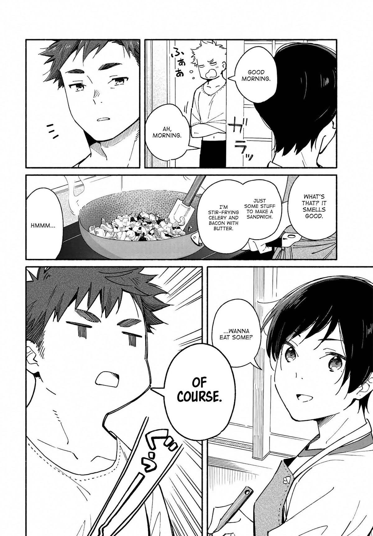 Aikagi-kun to Shiawase Gohan Chapter 4 page 2 - Chapter 4: Bag Holder and Bubble Tea