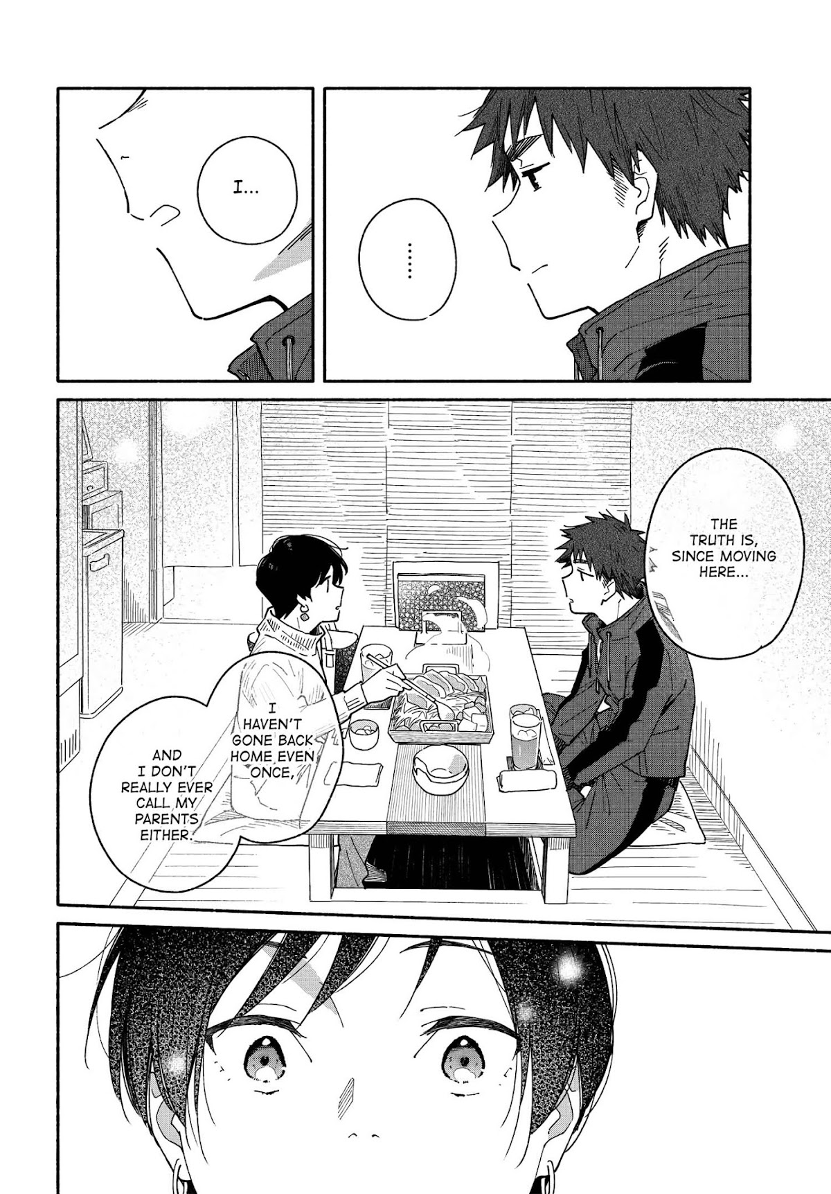 Aikagi-kun to Shiawase Gohan Chapter 6 page 14 - Chapter 6: If We Pecked From the Same Hot Pot