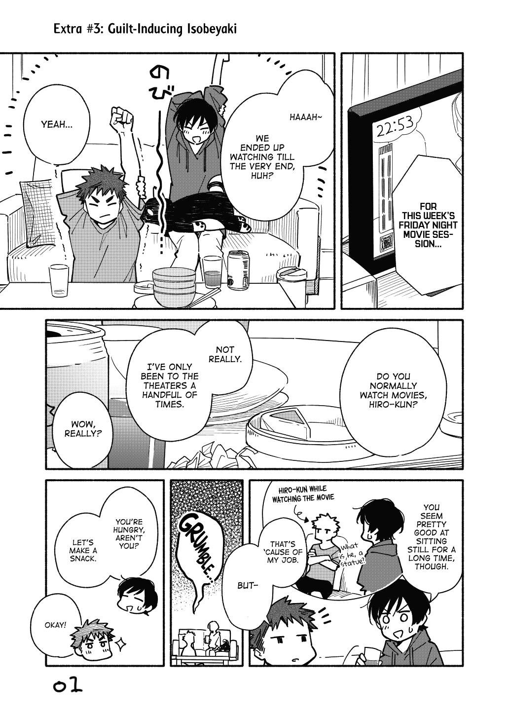 Aikagi-kun to Shiawase Gohan Chapter 8.5 page 1 - Chapter 8.5: Guilt-Inducing Isobeyaki