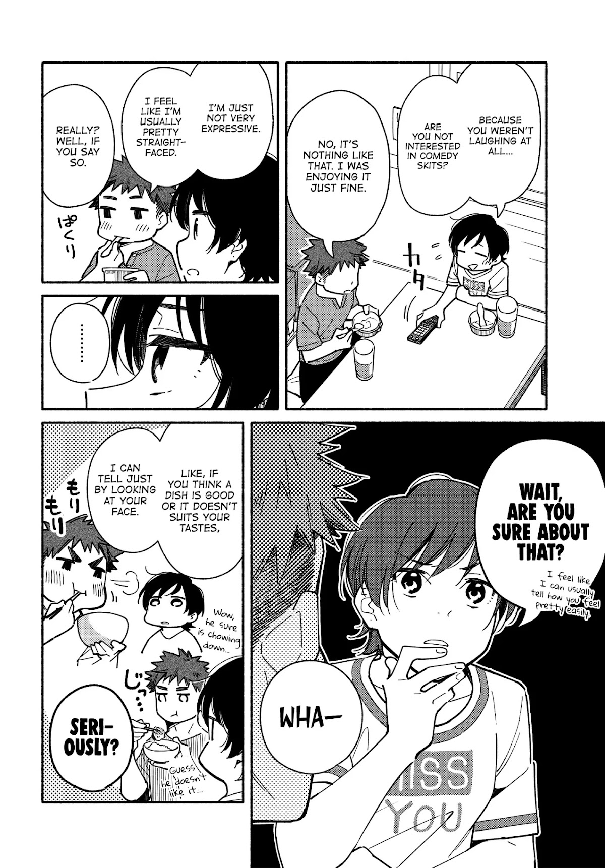 Aikagi-kun to Shiawase Gohan Chapter 9.5 page 2 - Chapter 9.5: Diverse Deadpan Faces