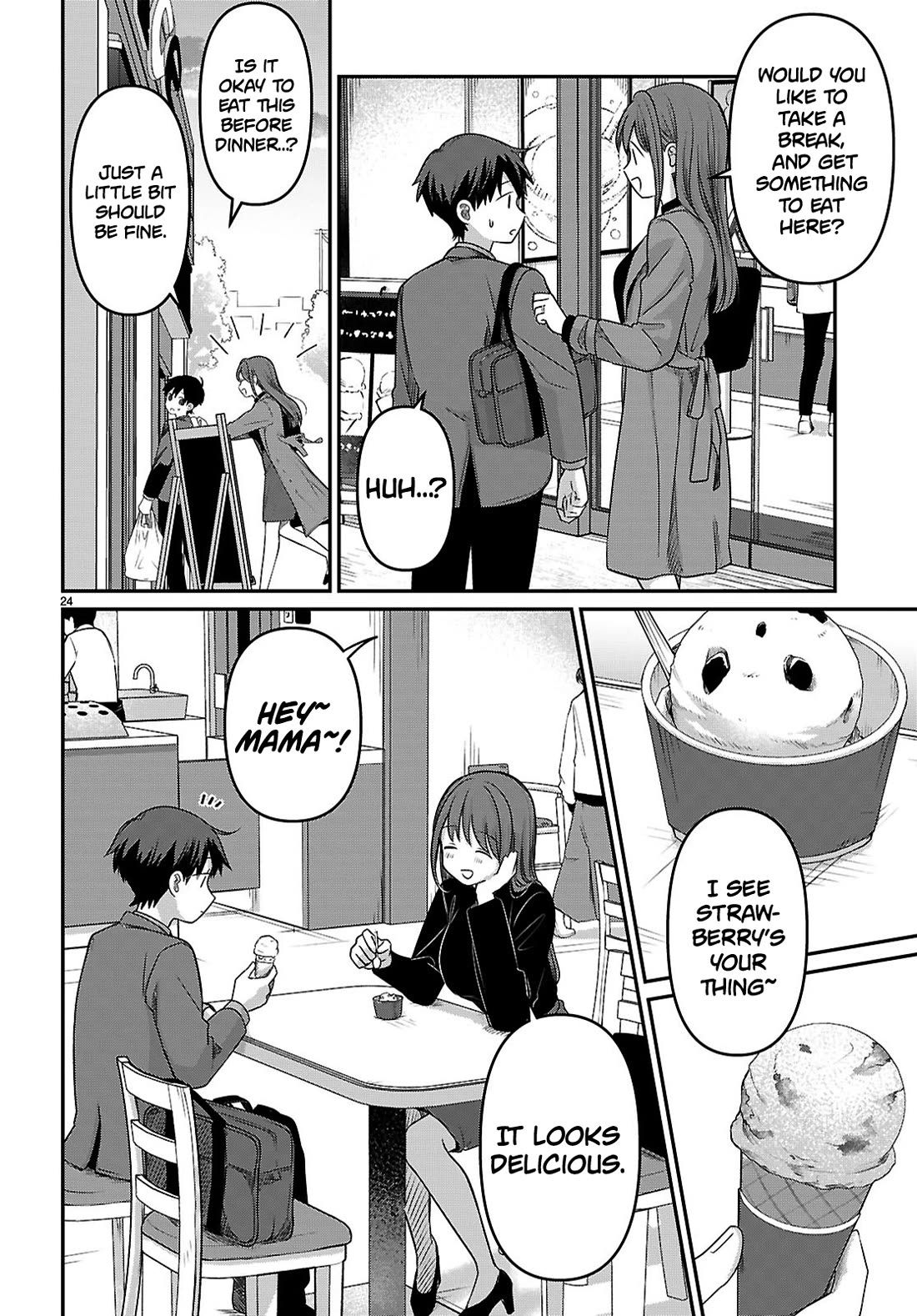 Ainosenbiki: A Story of Getting a Mommy After Doing Sugar Mama Dating Chapter 3 page 24 - Chapter 3: Who Made That For You?