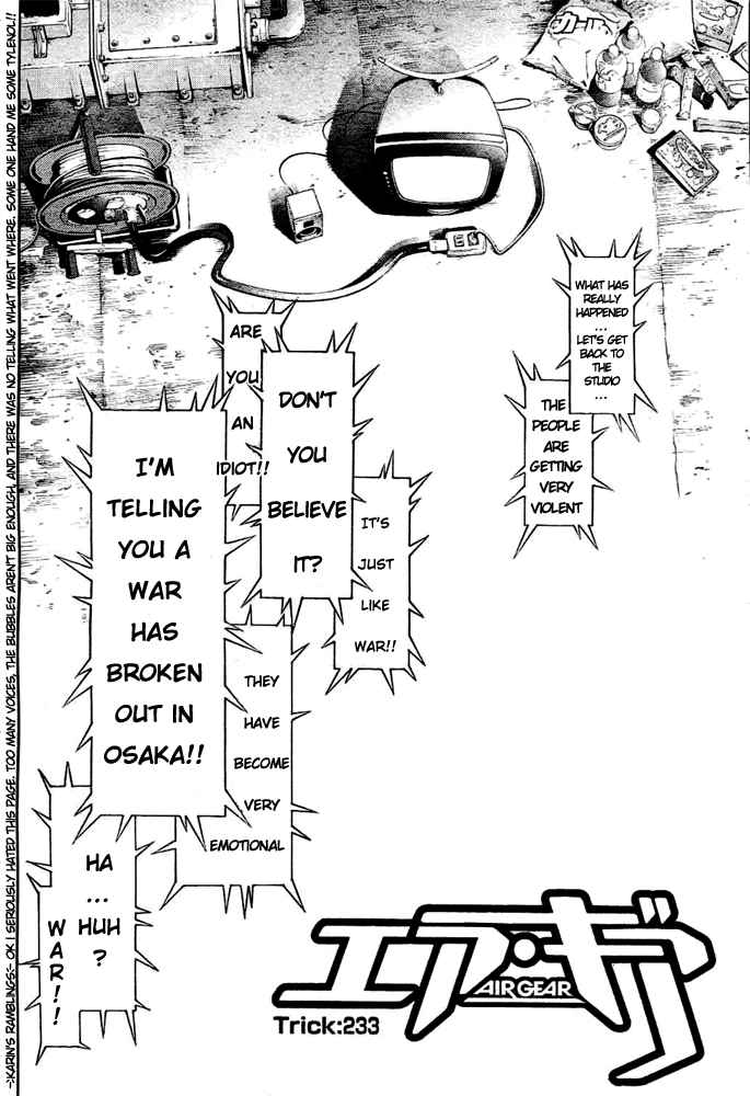 Air Gear Chapter 233 page 3 - Chapter 233