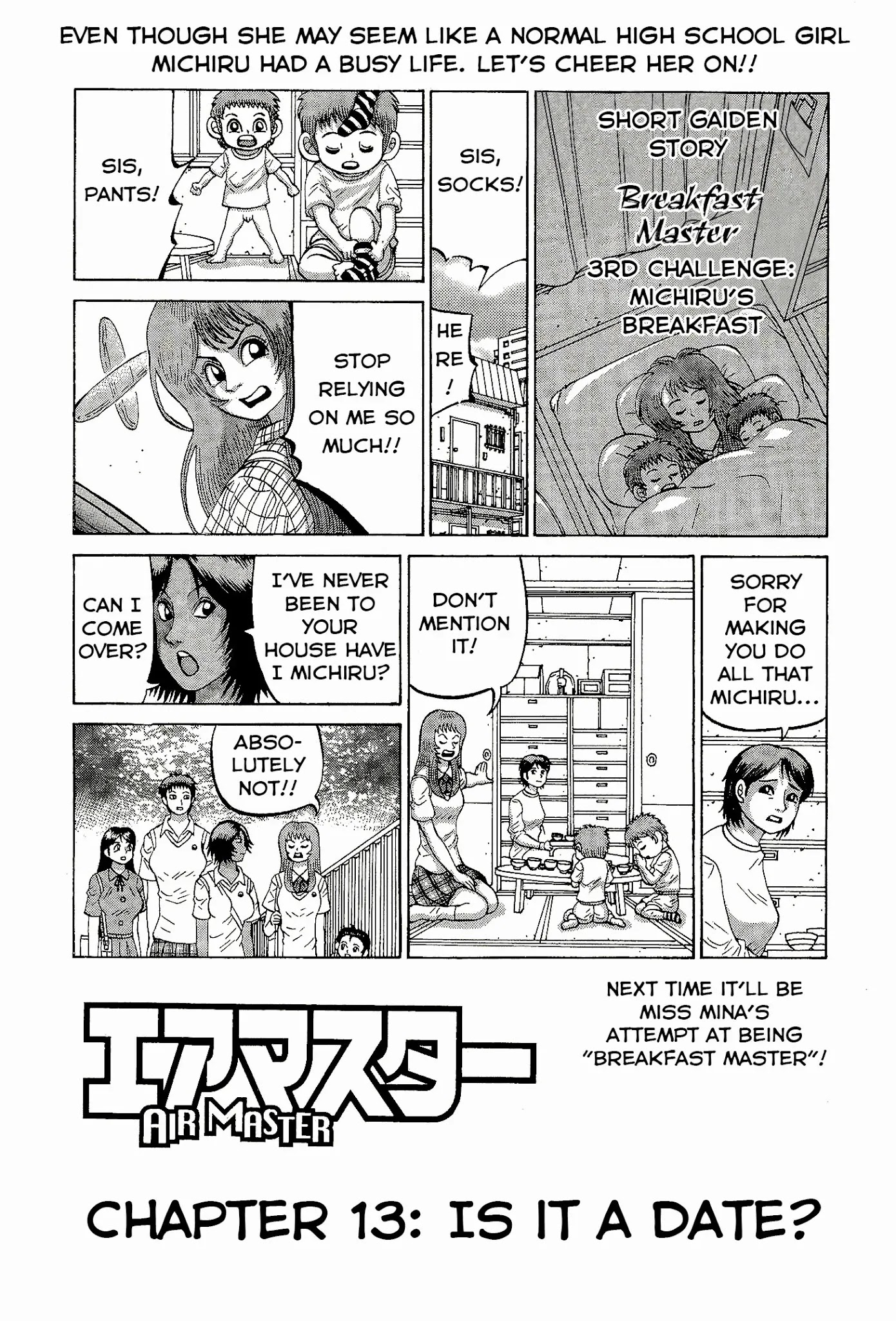 Air Master Chapter 13 page 1 - Chapter 13: Is it a Date?