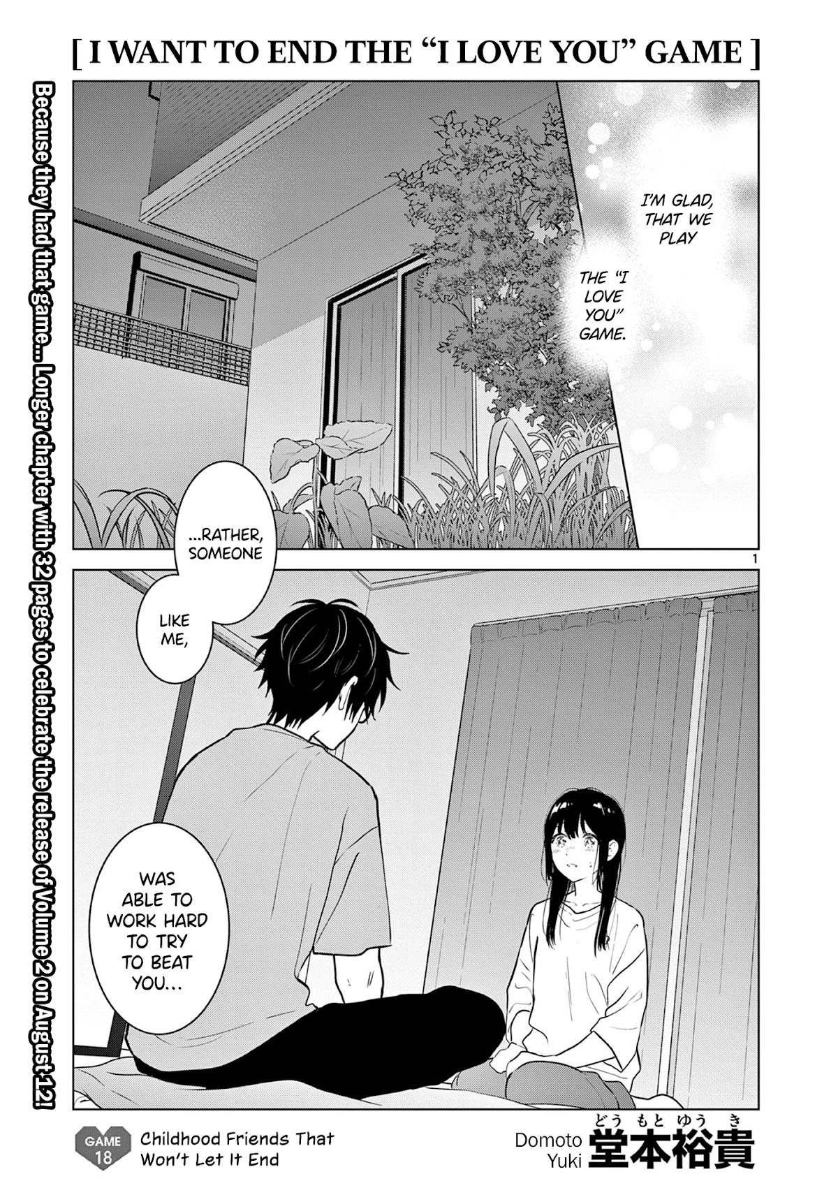 Aishiteru Game wo Owarasetai Chapter 18 page 1 - Chapter 18: Childhood Friends That Won't Let It End