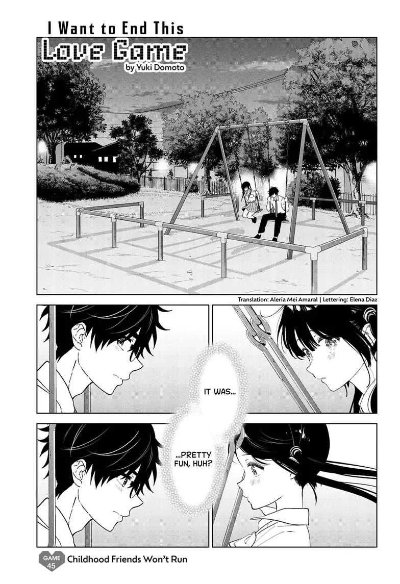 Aishiteru Game wo Owarasetai Chapter 45 page 1 - Chapter 45