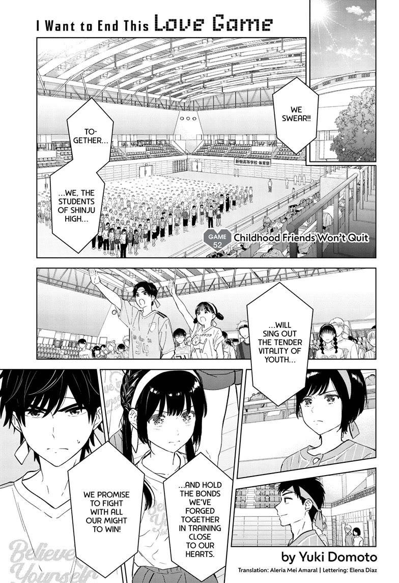 Aishiteru Game wo Owarasetai Chapter 52 page 1 - Chapter 52