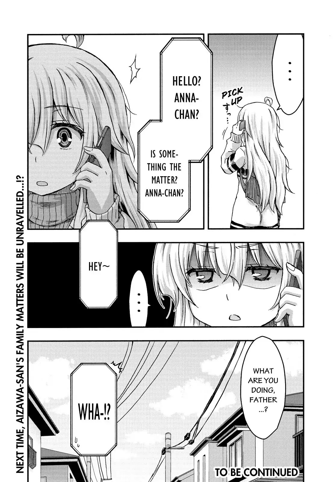 Aizawa-san Zoushoku Chapter 28 page 17 - Chapter 28: Anna Fushino, on the Run