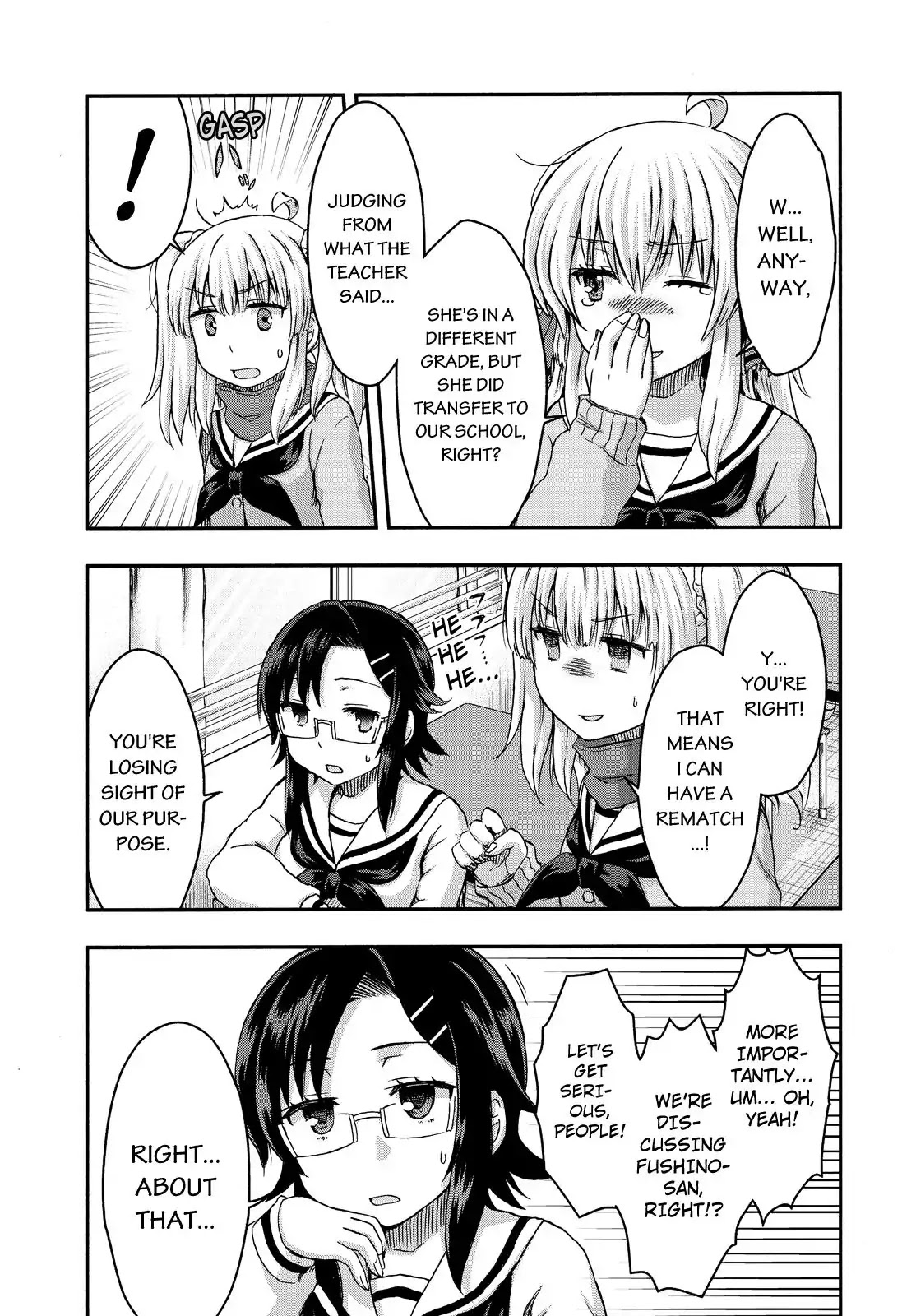 Aizawa-san Zoushoku Chapter 28 page 6 - Chapter 28: Anna Fushino, on the Run