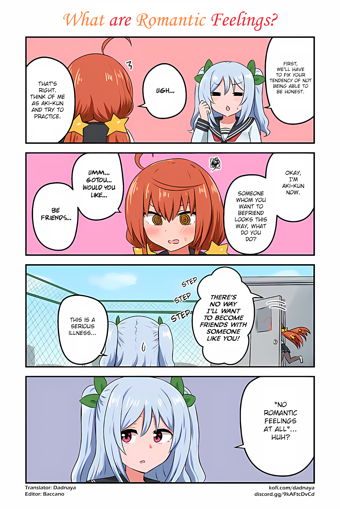 Aizen-san Can't Be Honest! Chapter 17 page 1 - Chapter 17: What are Romantic Feelings?