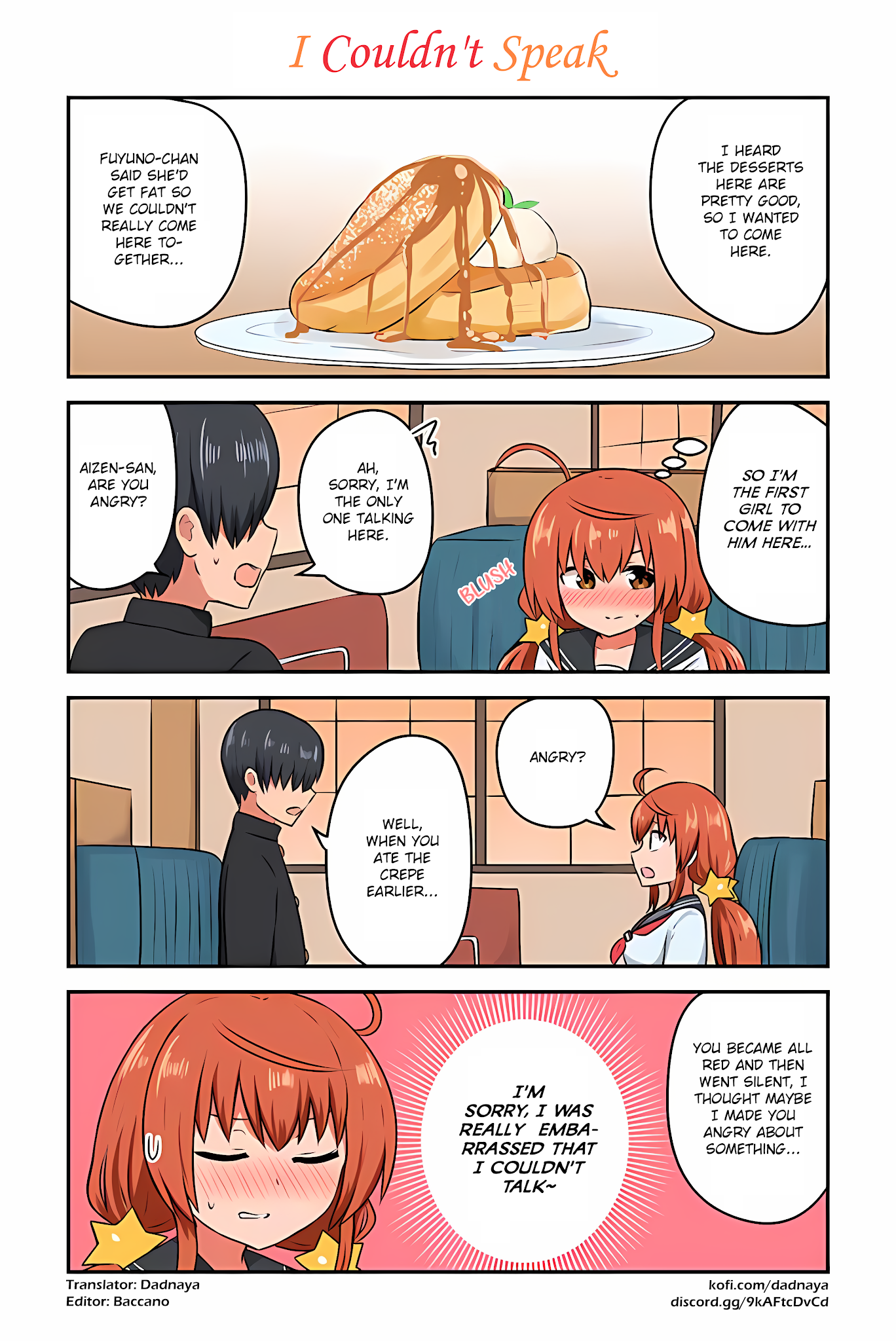Aizen-san Can't Be Honest! Chapter 26 page 1 - Chapter 26: I Couldn't Speak