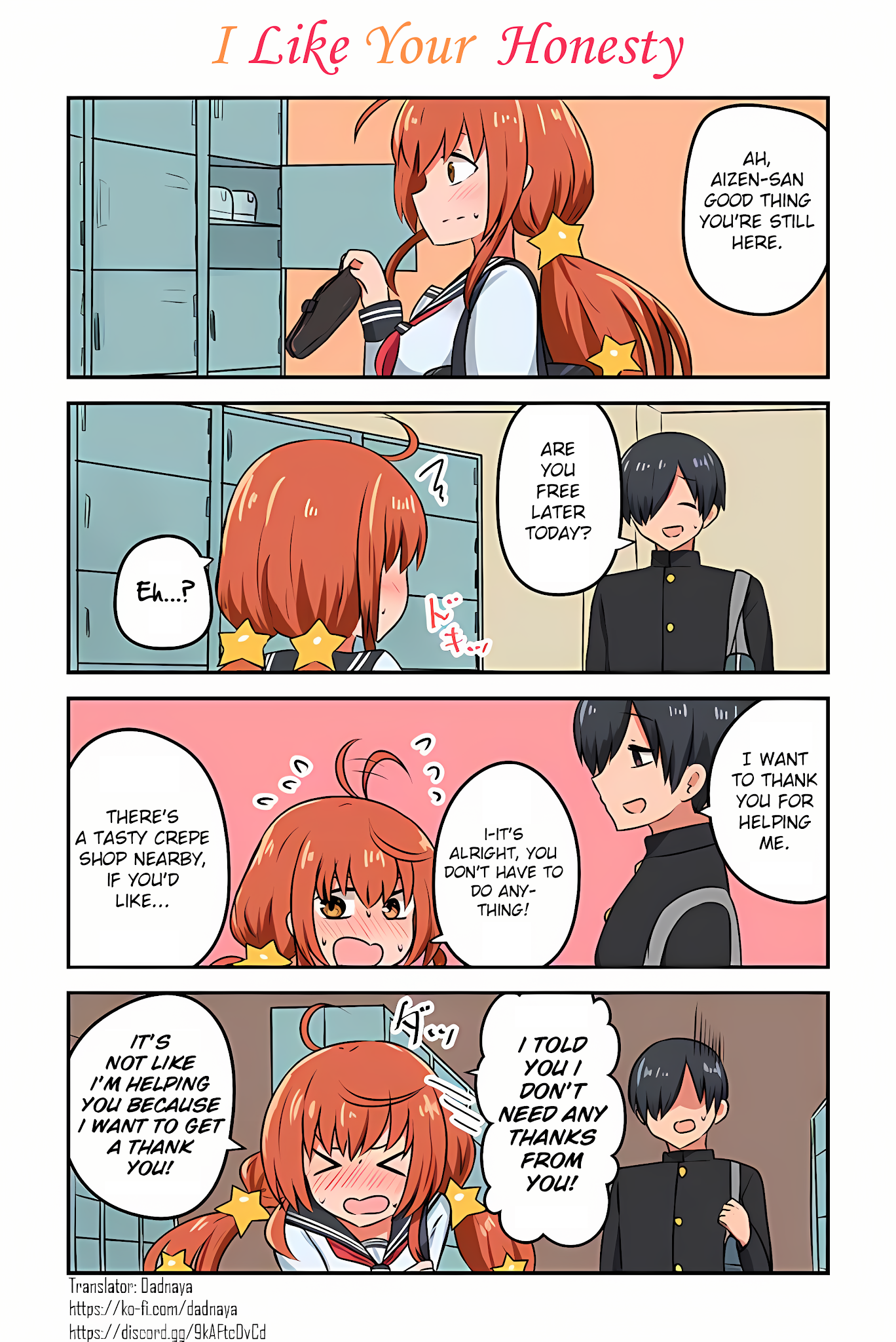 Aizen-san Can't Be Honest! Chapter 6 page 1 - Chapter 6: I Like Your Honesty