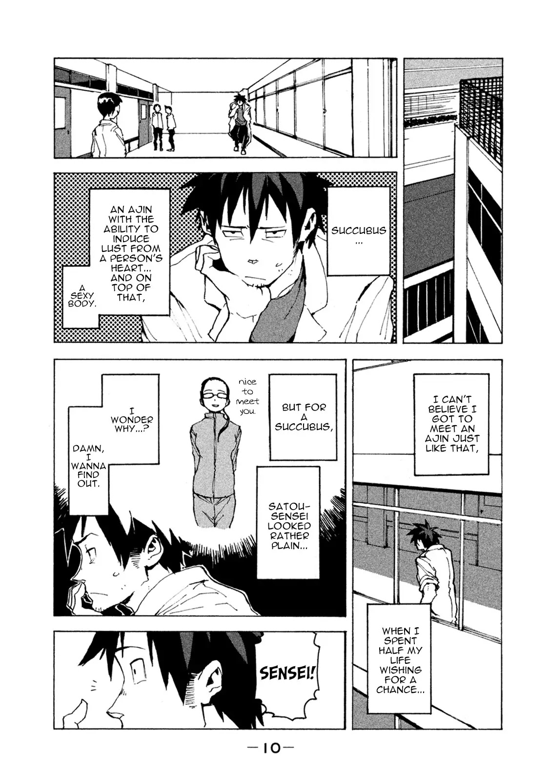 Ajin-chan wa Kataritai Chapter 1 page 9 - Chapter 1: Takahashi Tetsuo Wants to Communicate