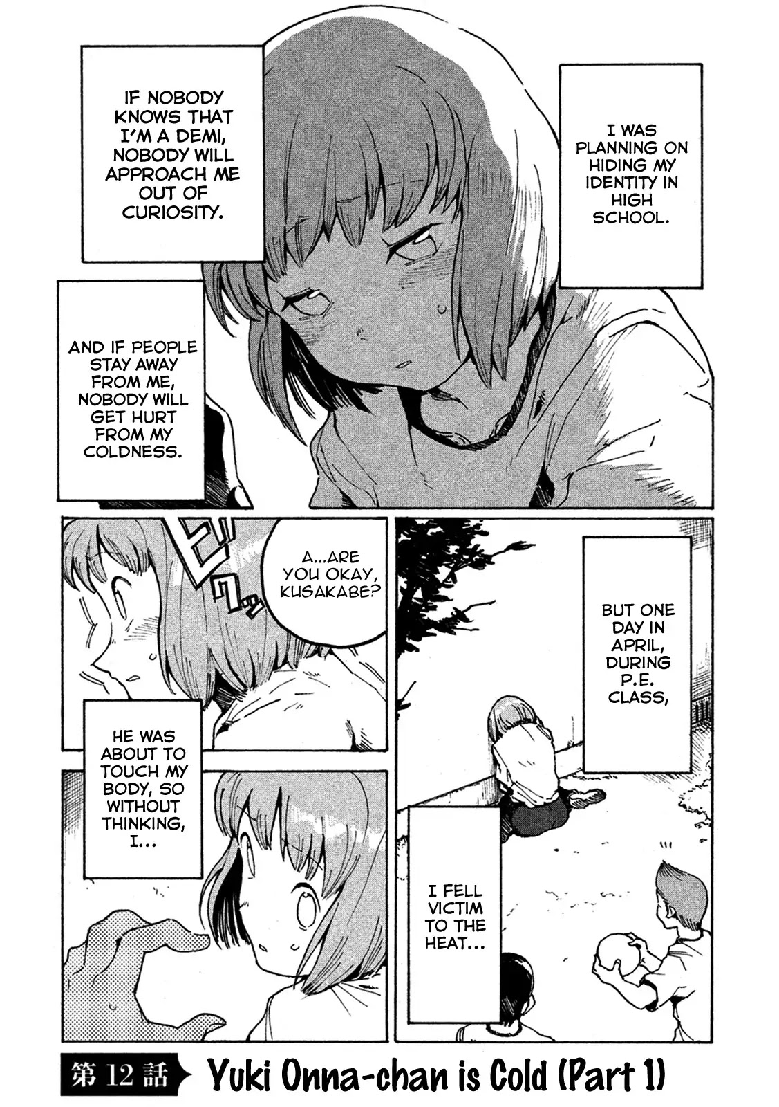 Ajin-chan wa Kataritai Chapter 12 page 1 - Chapter 12: Yuki Onna-chan is Cold (Part 1)