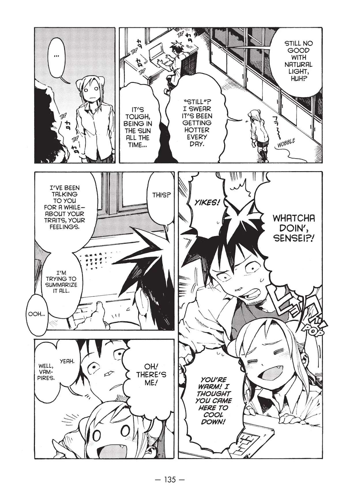 Ajin-chan wa Kataritai Chapter 16.5 page 3 - Vol.2 Bonus Chapter ... Hikari Takanashi, Vampire