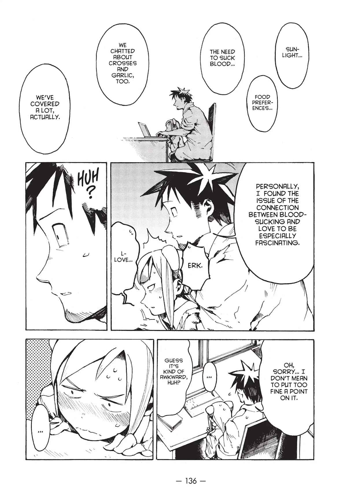 Ajin-chan wa Kataritai Chapter 16.5 page 4 - Vol.2 Bonus Chapter ... Hikari Takanashi, Vampire