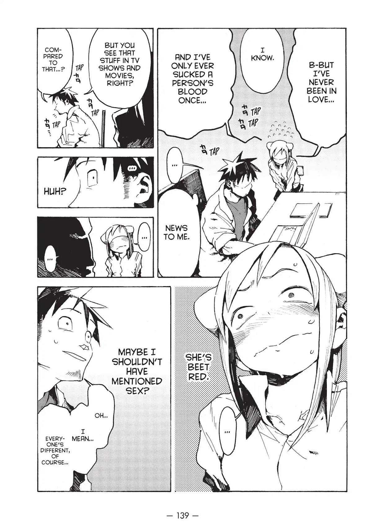 Ajin-chan wa Kataritai Chapter 16.5 page 7 - Vol.2 Bonus Chapter ... Hikari Takanashi, Vampire
