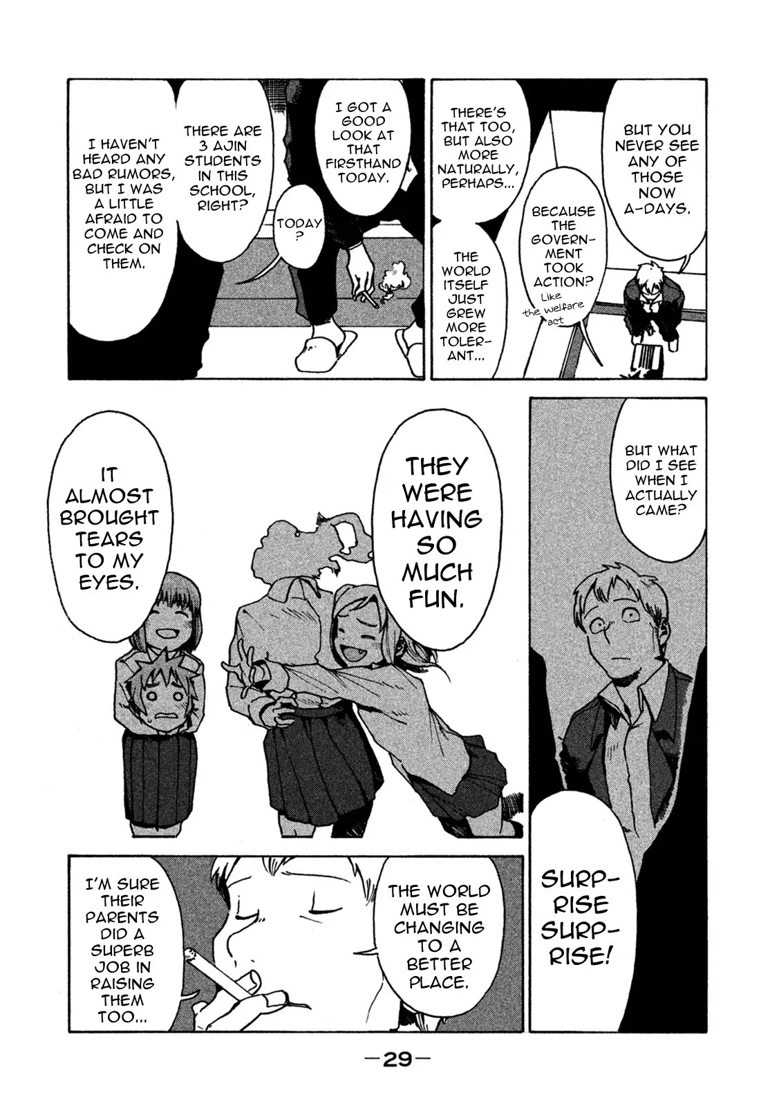 Ajin-chan wa Kataritai Chapter 18 page 7 - Chapter 18: Adults are Awkward