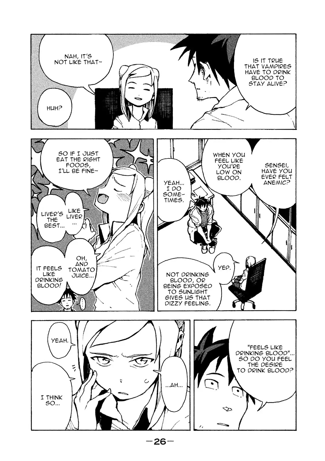 Ajin-chan wa Kataritai Chapter 2 page 3 - Chapter 2: Vampire-chan is in Adolescence