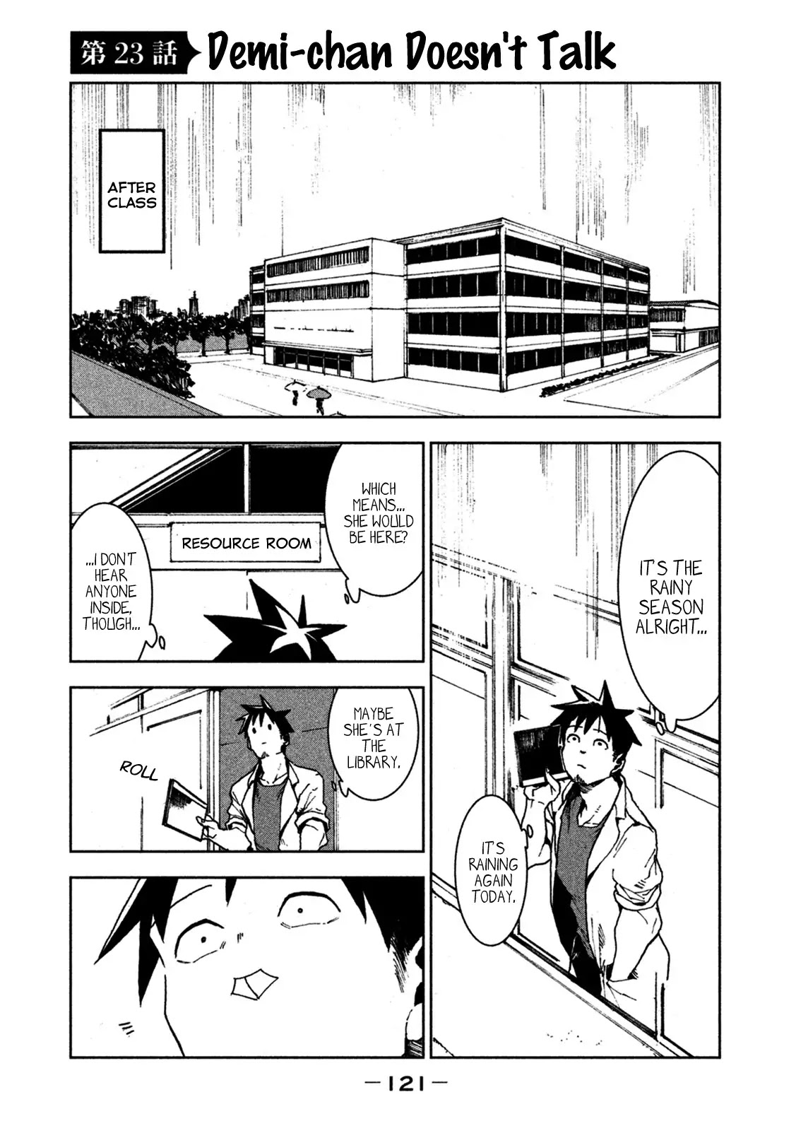 Ajin-chan wa Kataritai Chapter 23 page 1 - Chapter 23: Demi-chan Doesn't Talk