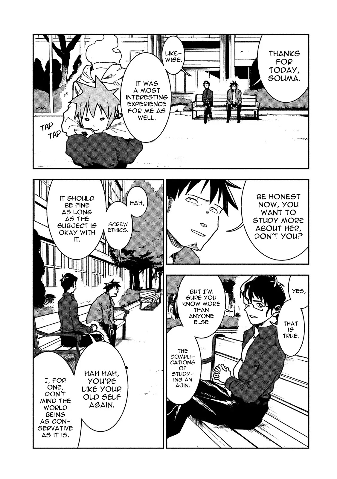 Ajin-chan wa Kataritai Chapter 26 page 8 - Chapter 26: Dullahan Transcends Time and Space (Part 2)