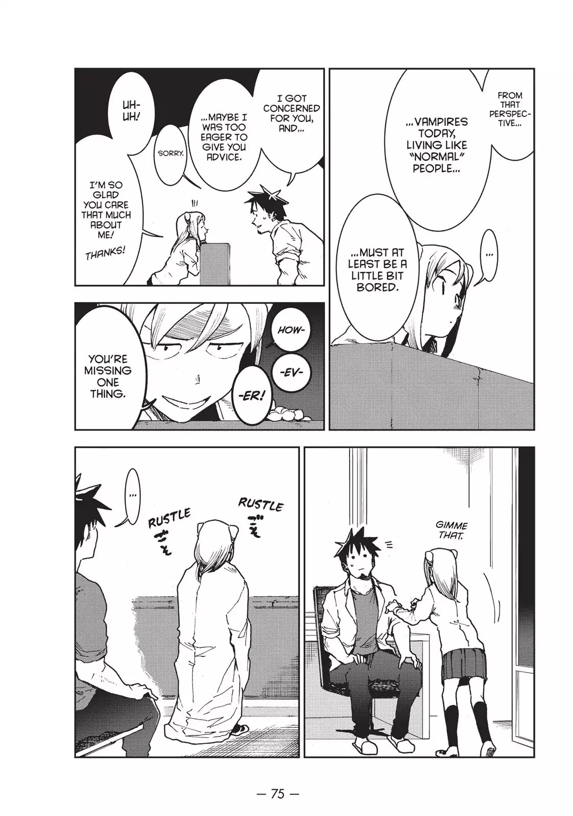 Ajin-chan wa Kataritai Chapter 28 page 7 - Chapter 28: Vampires Among Us