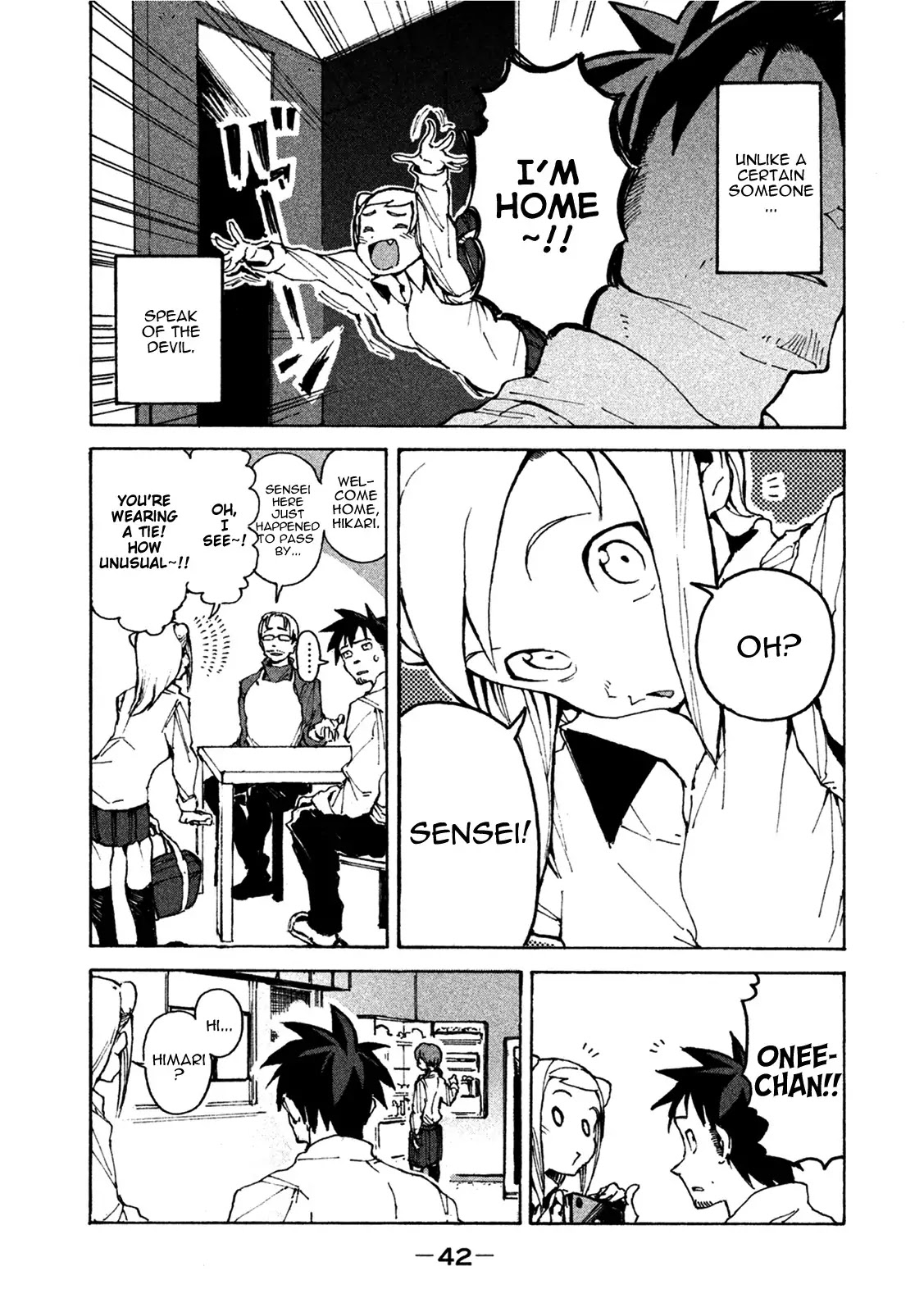 Ajin-chan wa Kataritai Chapter 3 page 5 - Chapter 3: The Takanashi Sisters are Close