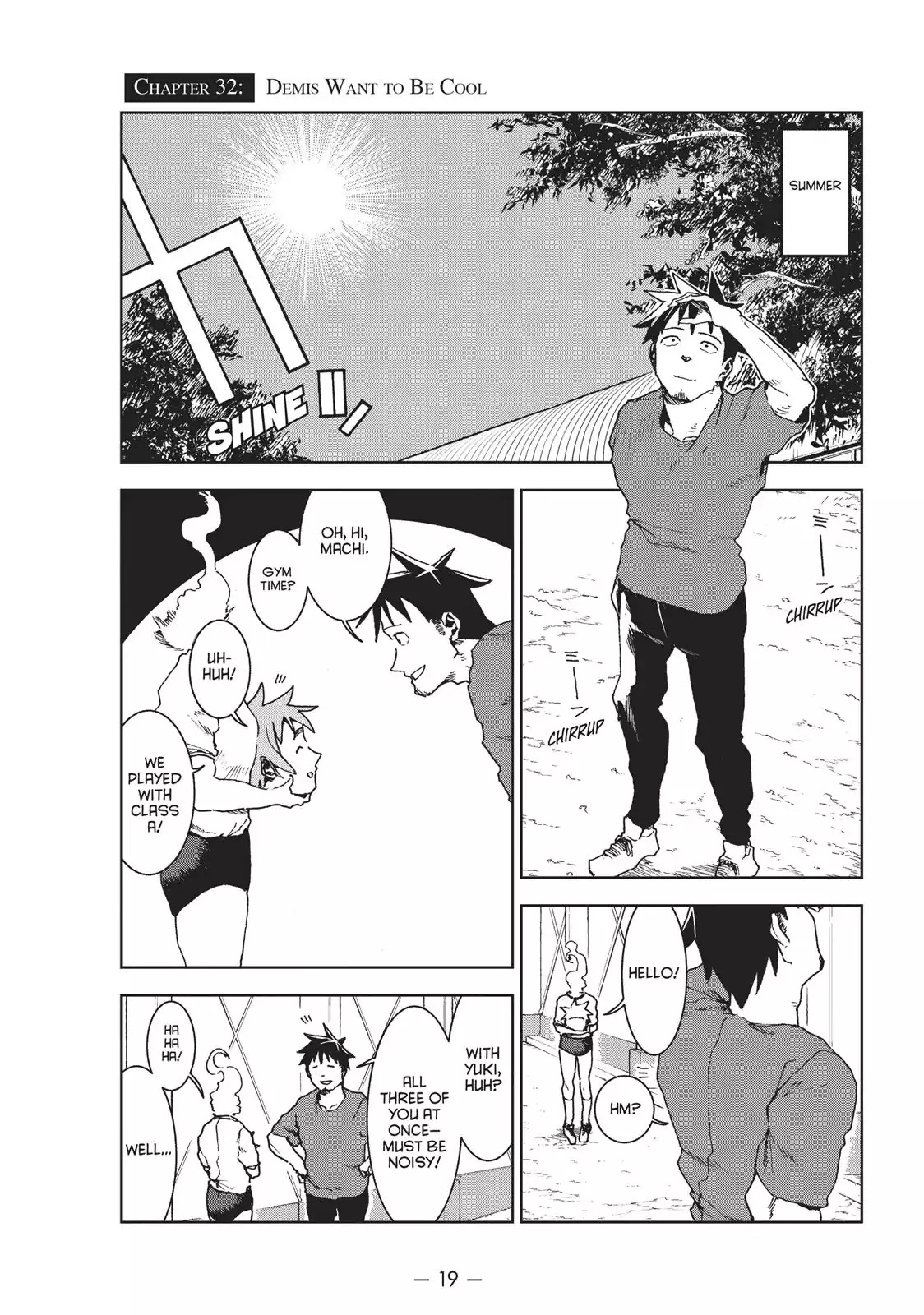 Ajin-chan wa Kataritai Chapter 32 page 1 - Chapter 32: Demis Want to be Cool