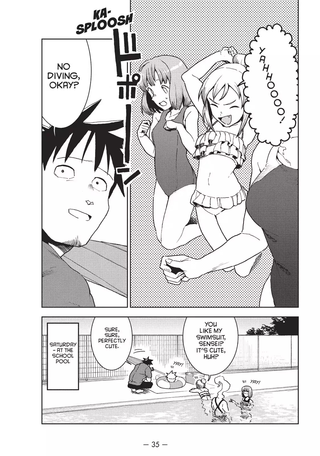 Ajin-chan wa Kataritai Chapter 33 page 1 - Chapter 33: Demis Want to Swim