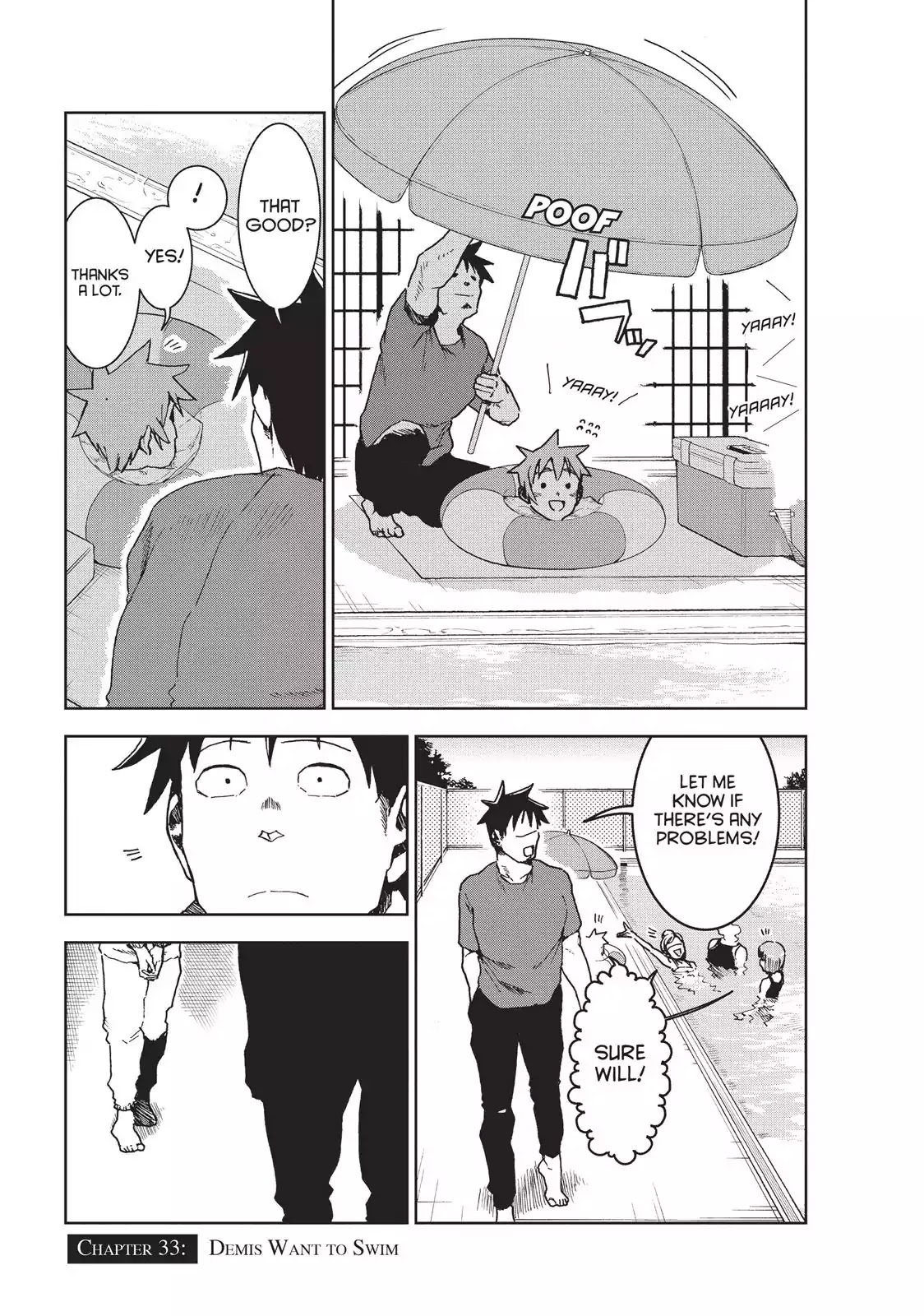 Ajin-chan wa Kataritai Chapter 33 page 2 - Chapter 33: Demis Want to Swim