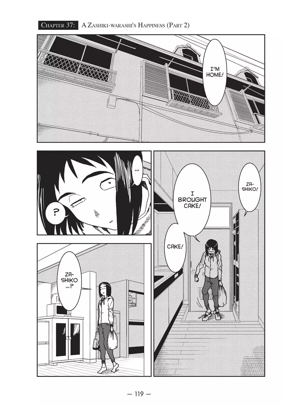 Ajin-chan wa Kataritai Chapter 37 page 1 - Chapter 37: A Zashiki-Warashi's Happiness (Part 2)