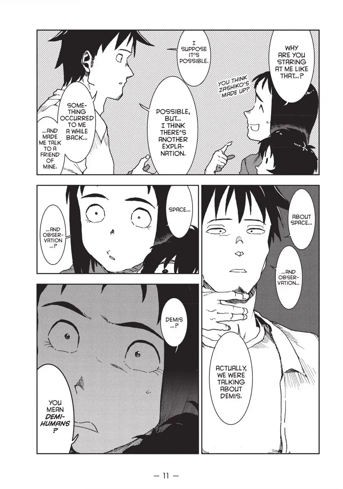 Ajin-chan wa Kataritai Chapter 38 page 13 - Chapter 38 ... Six Mats is an Entire Universe (Part 1)